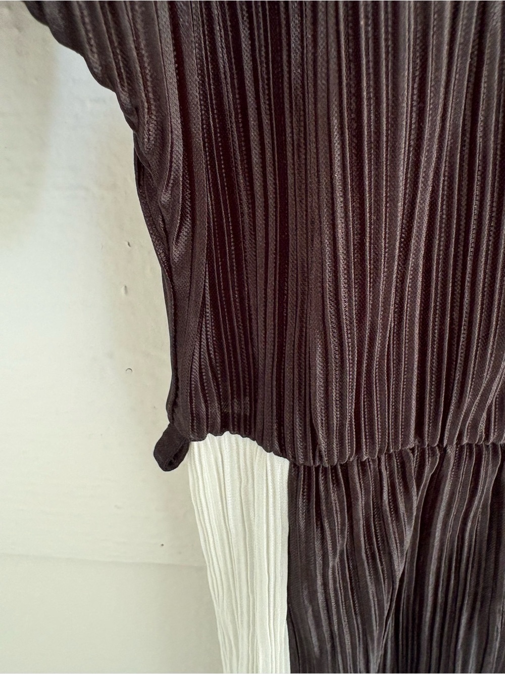 River Island Black White Pleated Romper Size 2 US 6 UK Colorblock V-Neck Tie - Picture 3 of 6